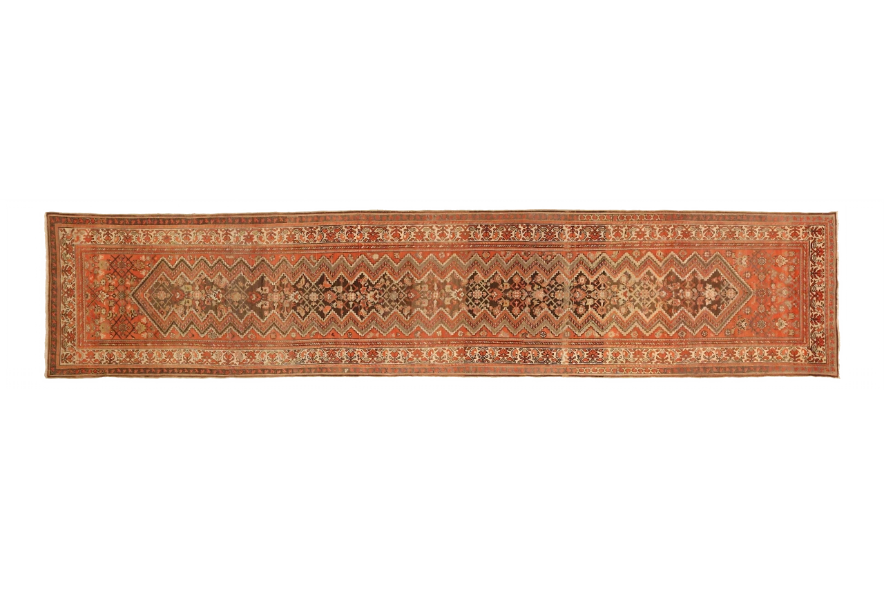 Antique Persian Malayer Transitional Rug 72928