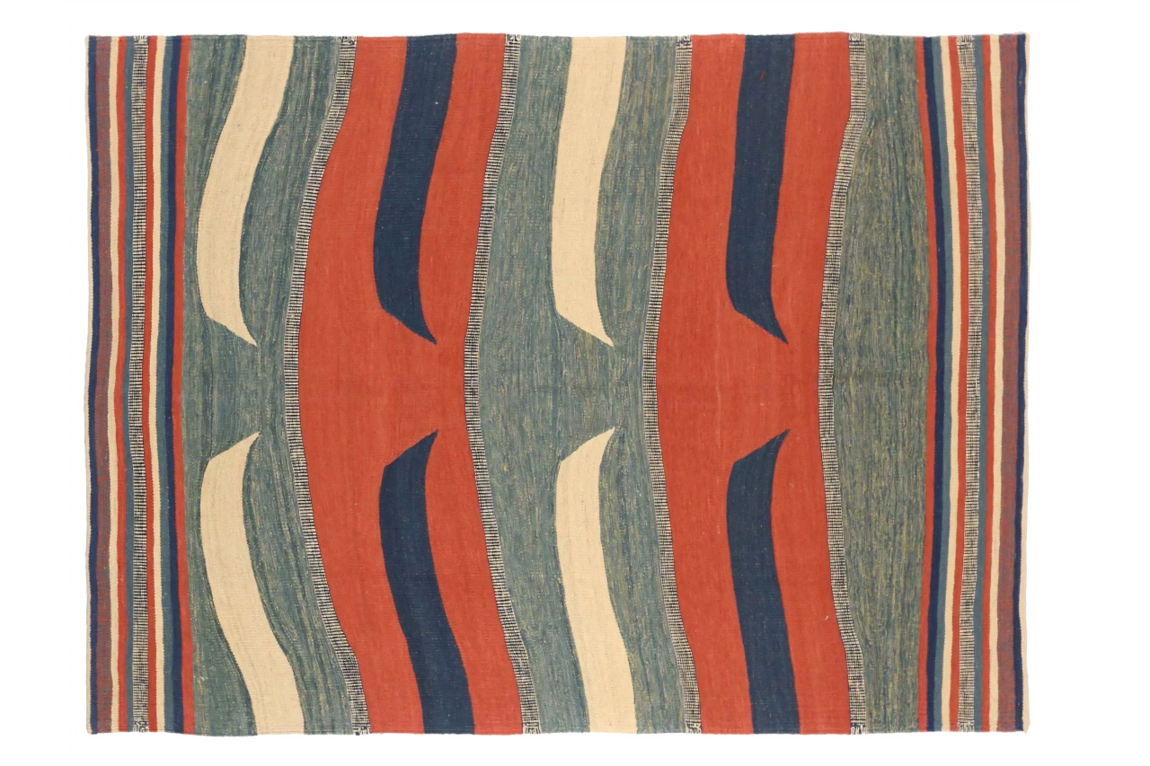 Antique Persian Transitional Rug 72934