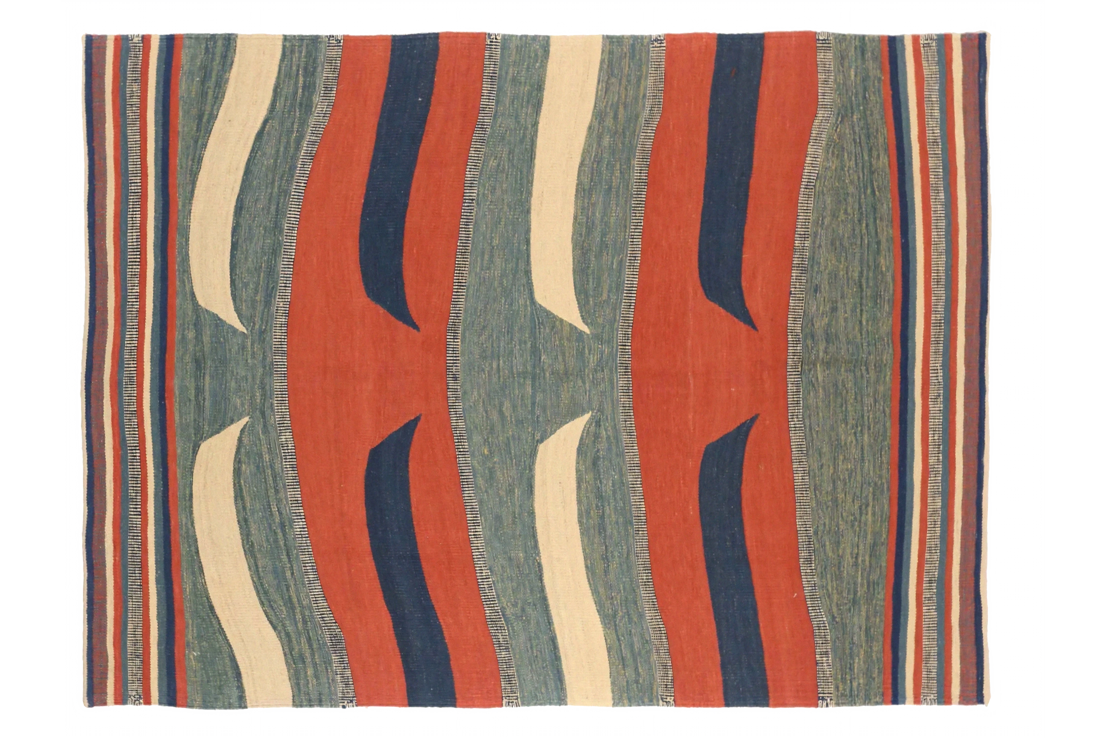 Antique Persian Transitional Rug 72934