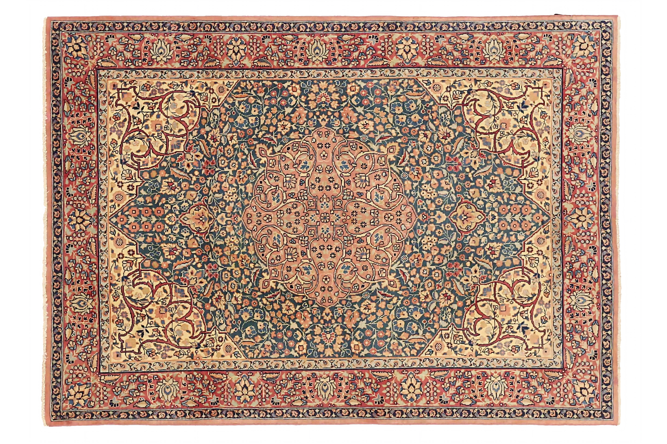Antique Persian Traditional Rug 72940