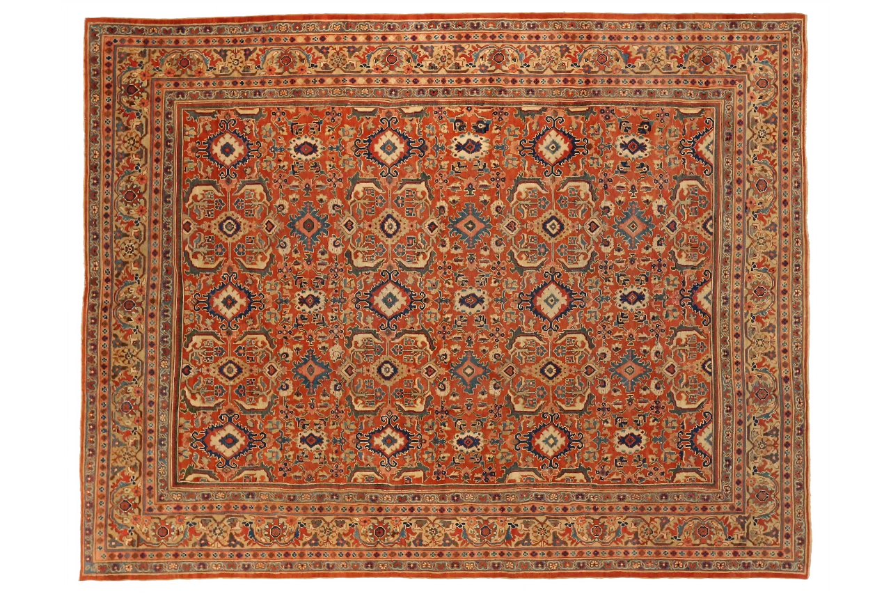 Antique Persian Sultanabad Traditional Rug 72962
