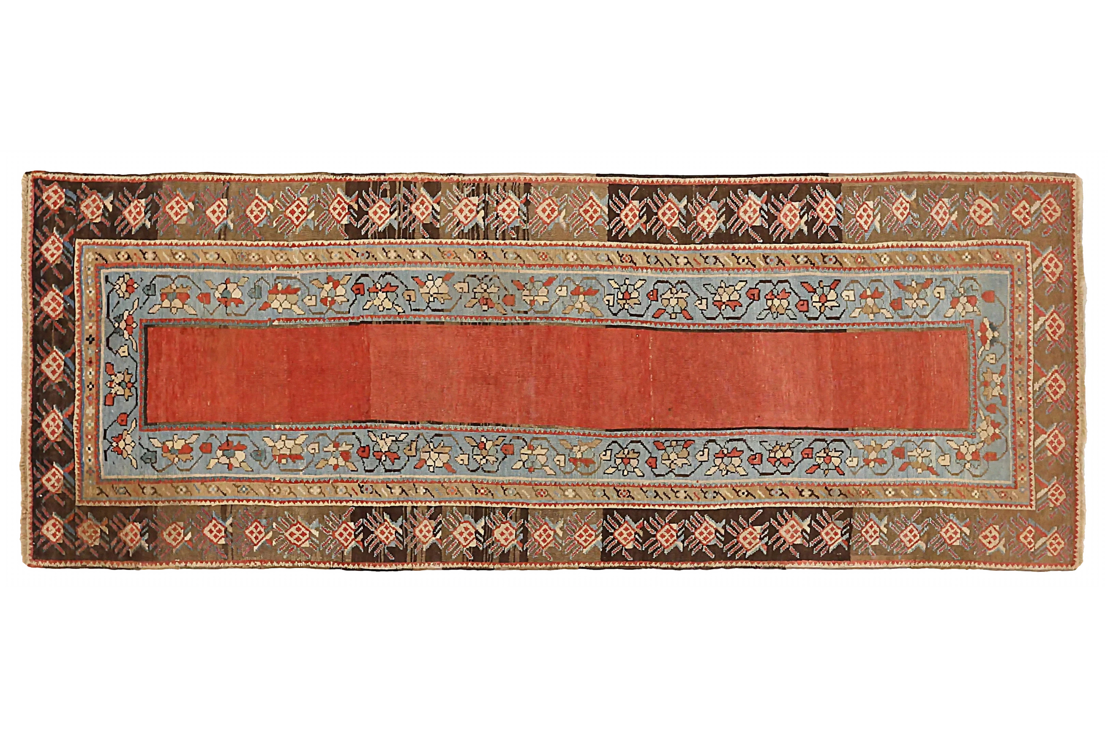 Antique Russia Kazakhstan Transitional Rug 72969