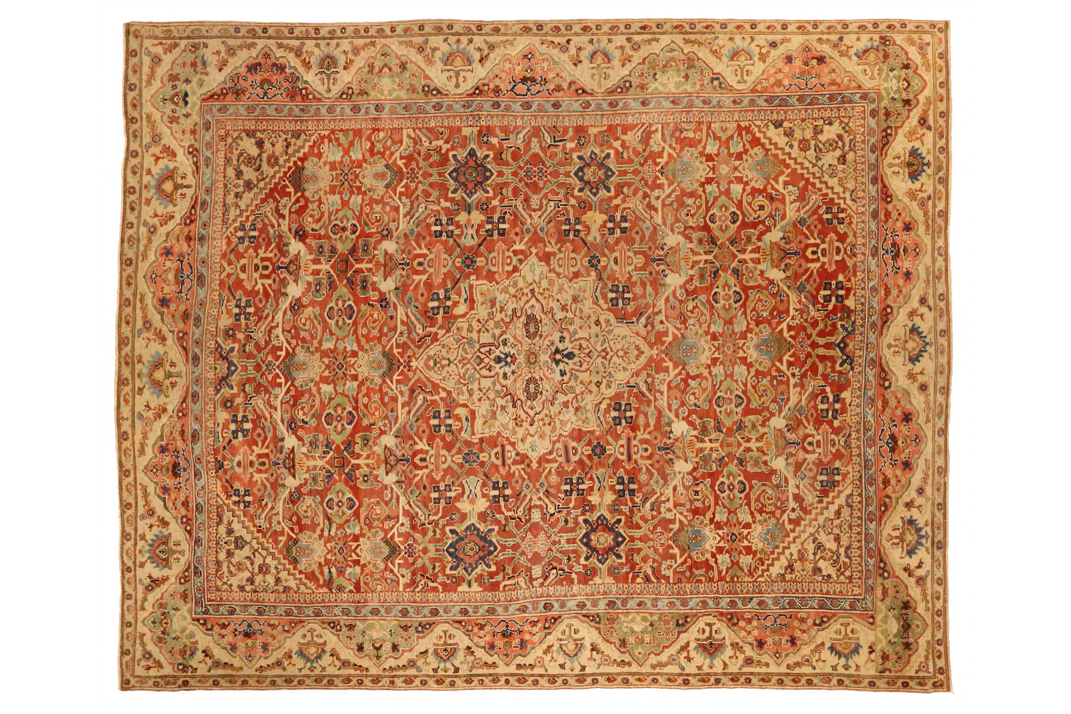 Antique Persian Sultanabad Traditional Rug 72990