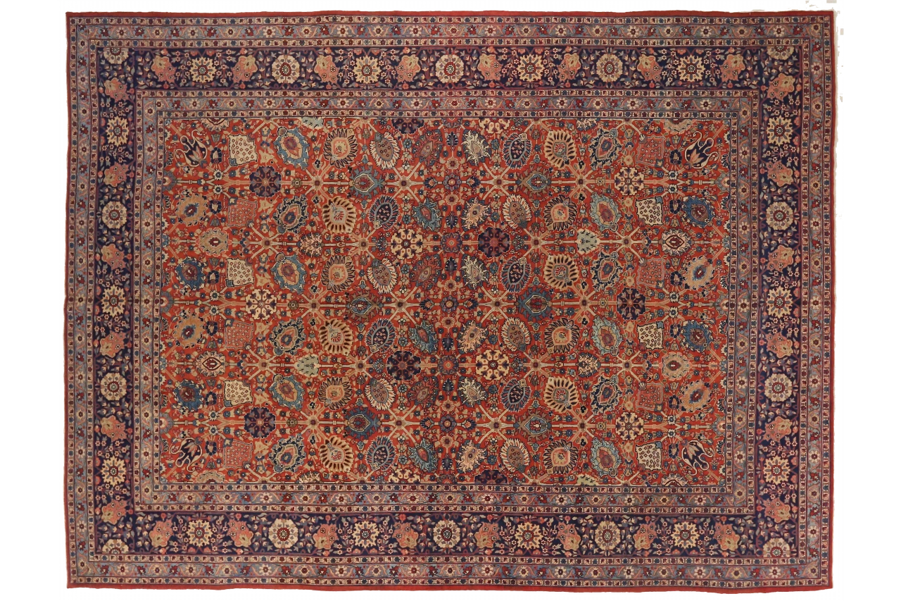 Antique Persian Tabriz Traditional Rug 73061