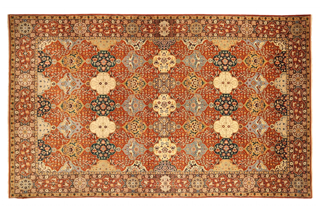 Antique Persian Tabriz Traditional Rug 73063