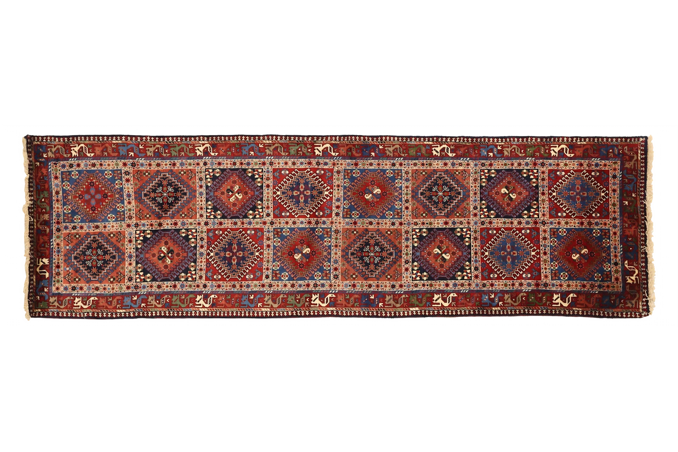 Antique Persian Shiraz Traditional Rug 73076