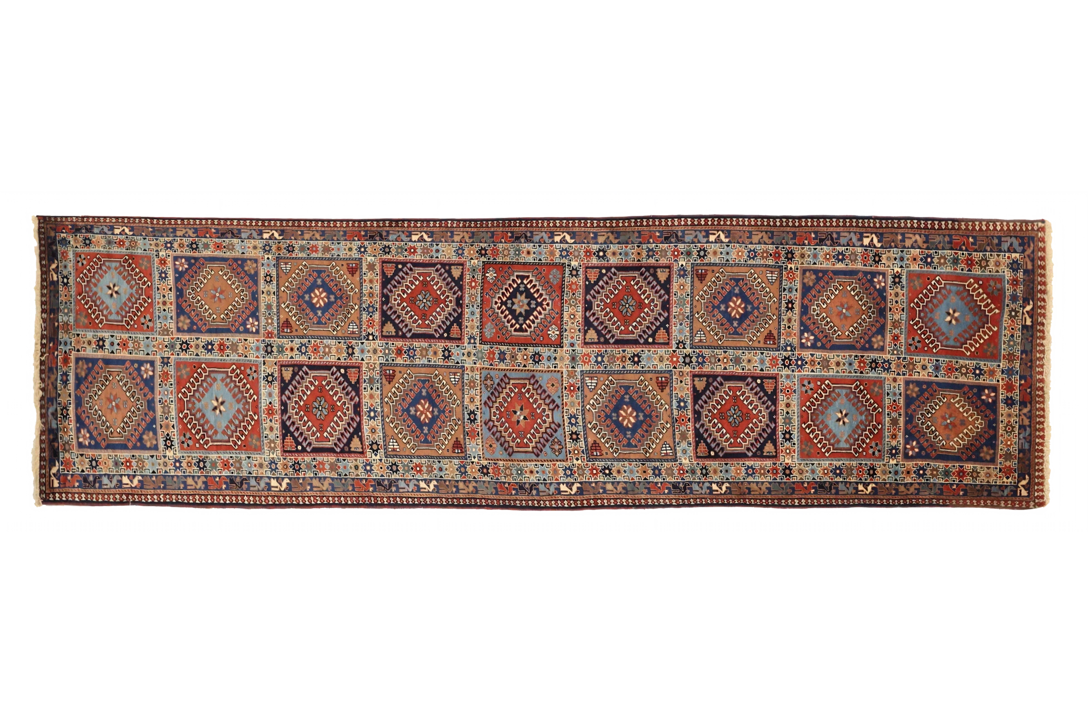 Antique Persian Shiraz Traditional Rug 73078