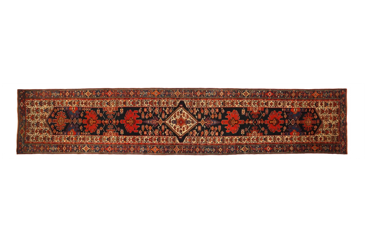 Antique Persian Malayer Traditional Rug 73083