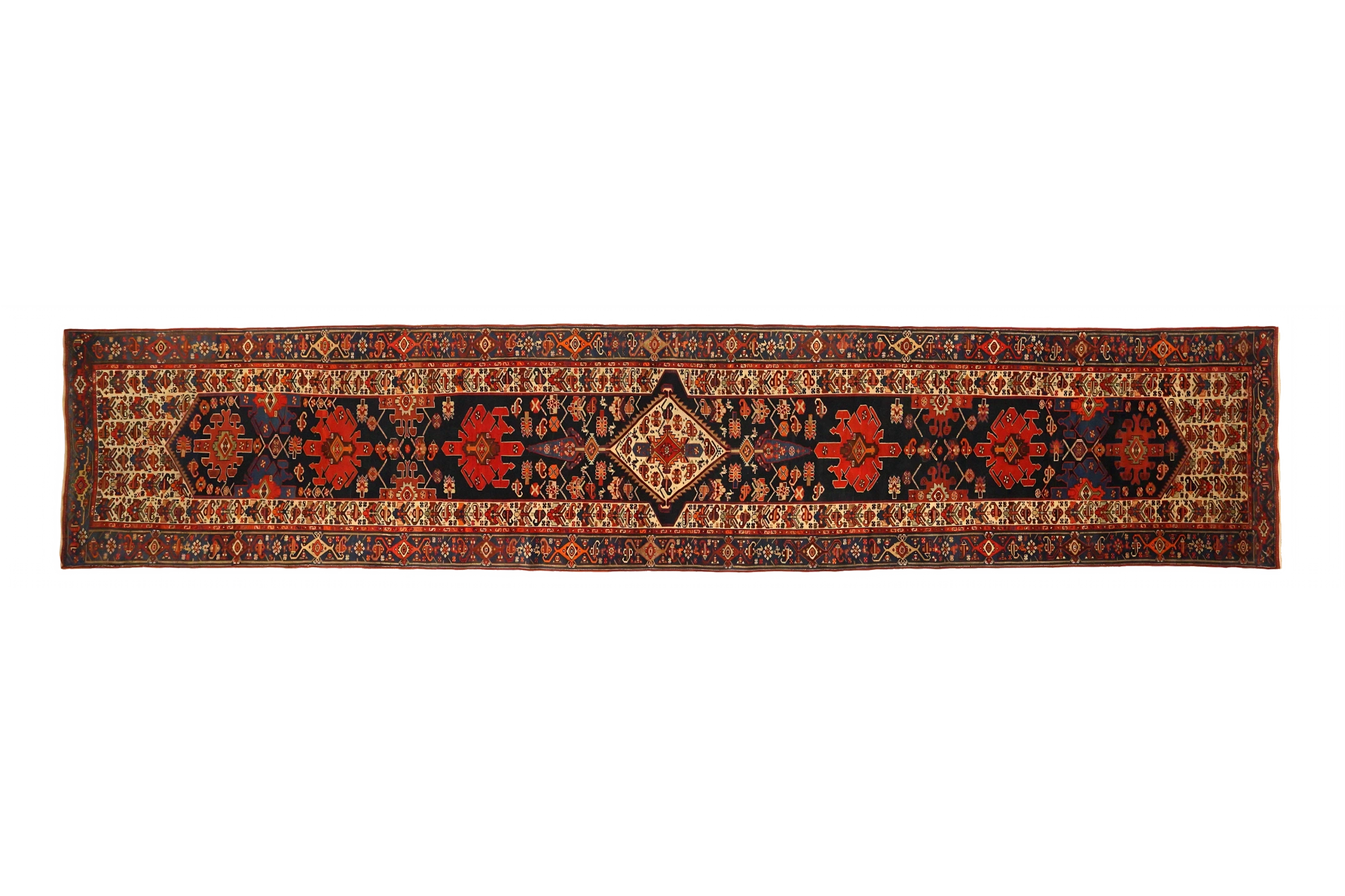 Antique Persian Malayer Traditional Rug 73083