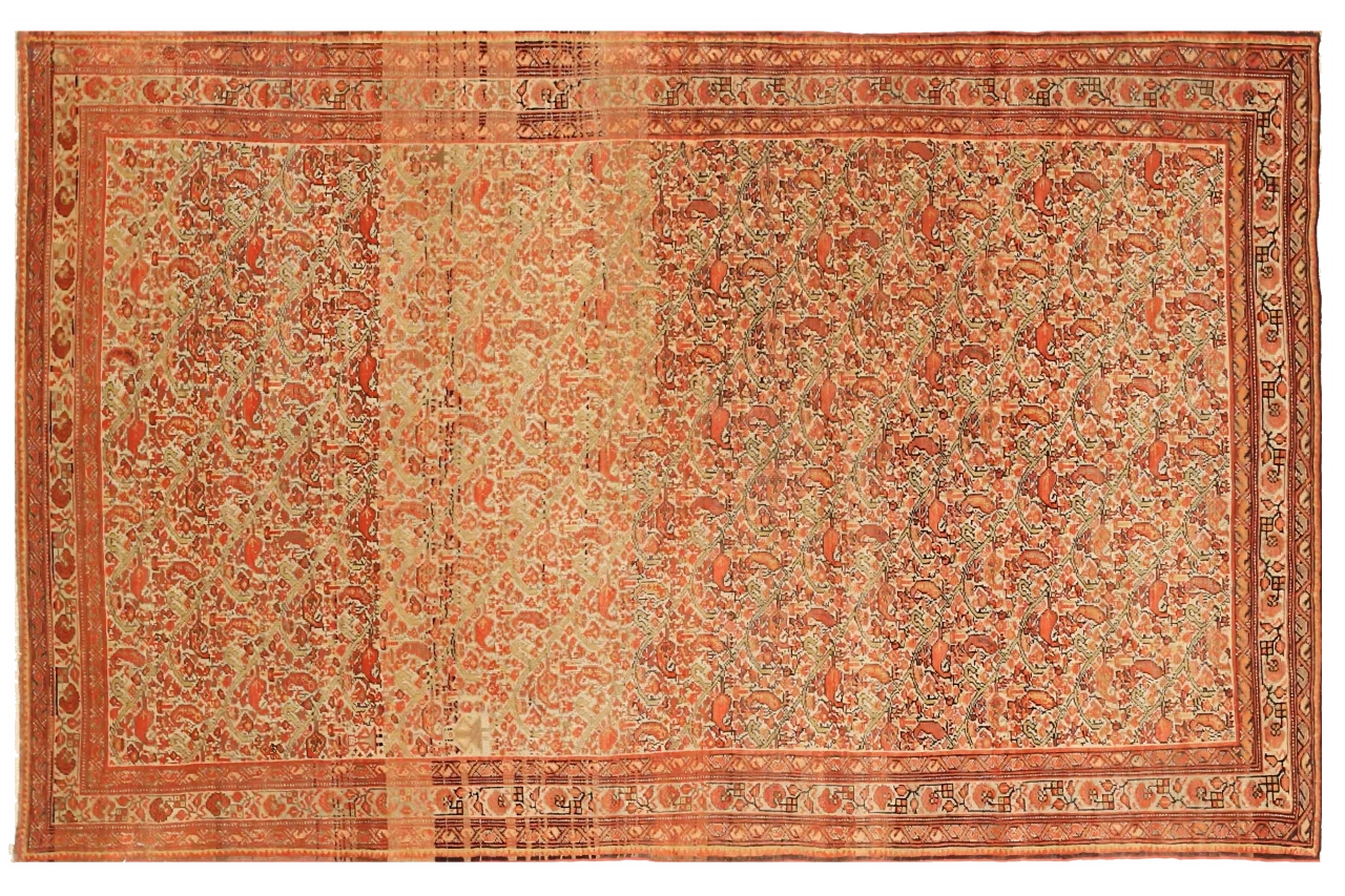 Antique Persian Malayer Traditional Rug 73142