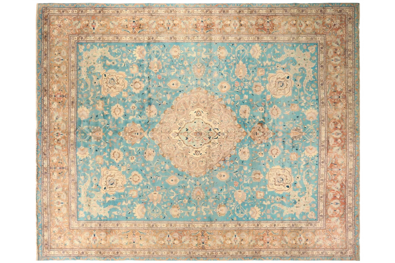 Antique Persian Tabriz Traditional Rug 73158