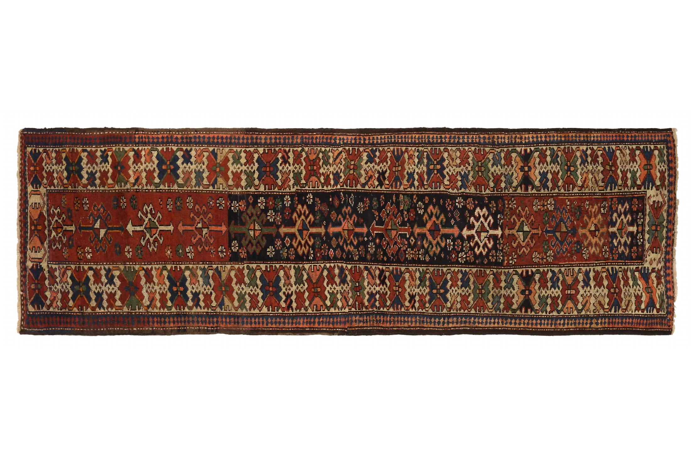 Antique Persian Kurdish Transitional Rug 73165