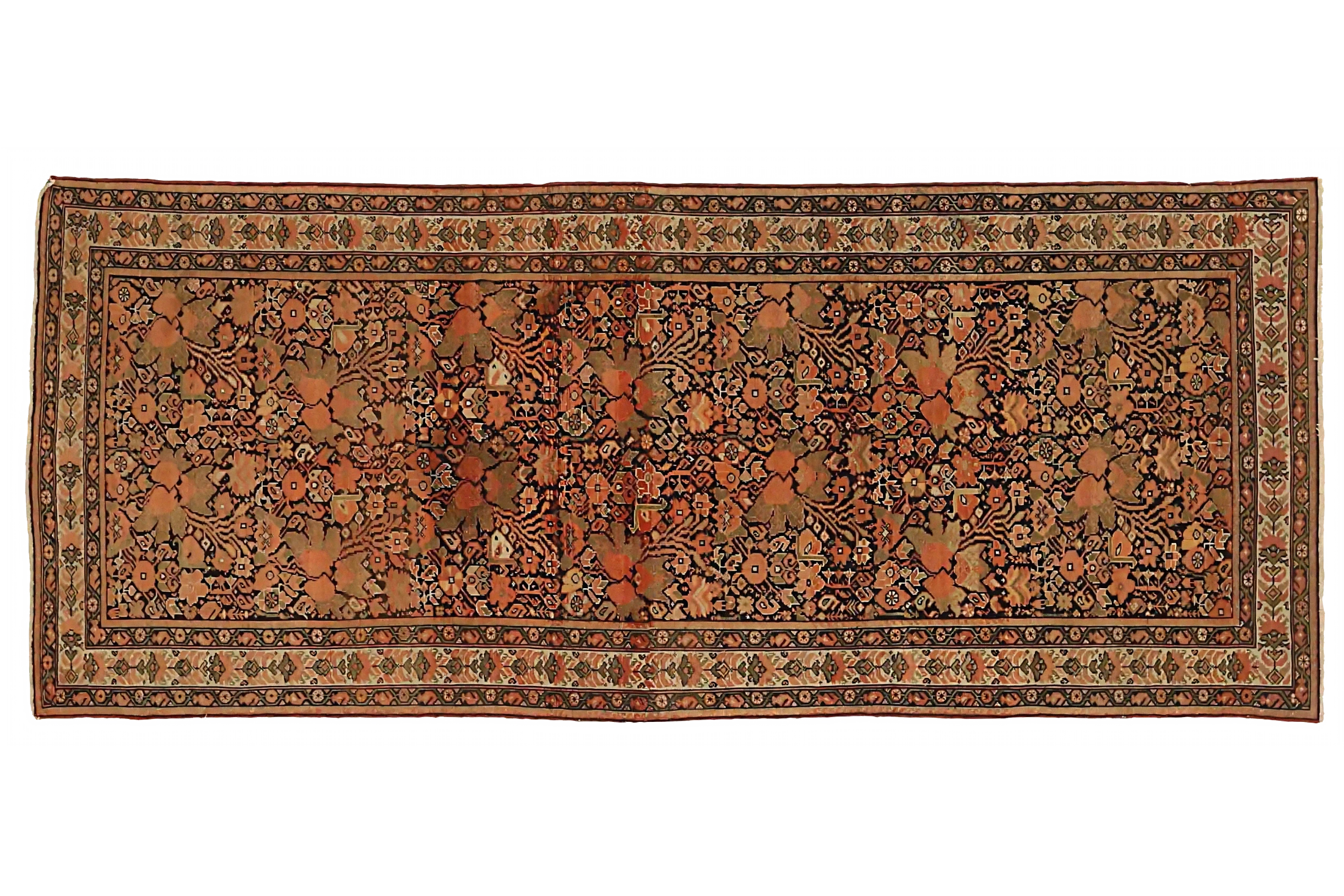 Antique Persian Malayer Traditional Rug 73190