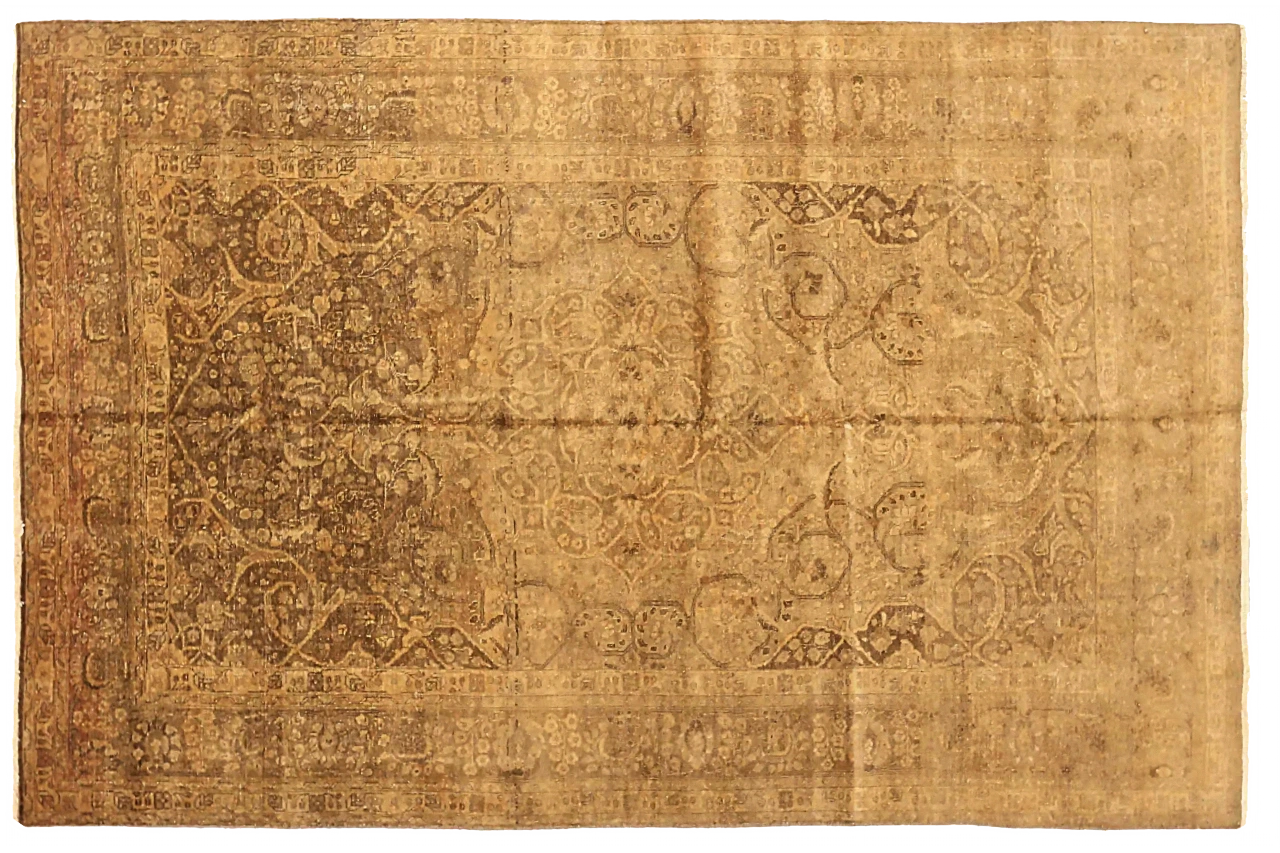 Antique Persian Tabriz Transitional Rug 73246