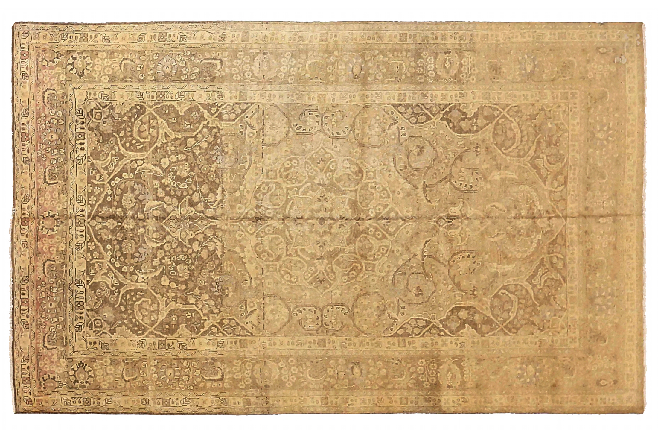 Antique Persian Tabriz Transitional Rug 73247