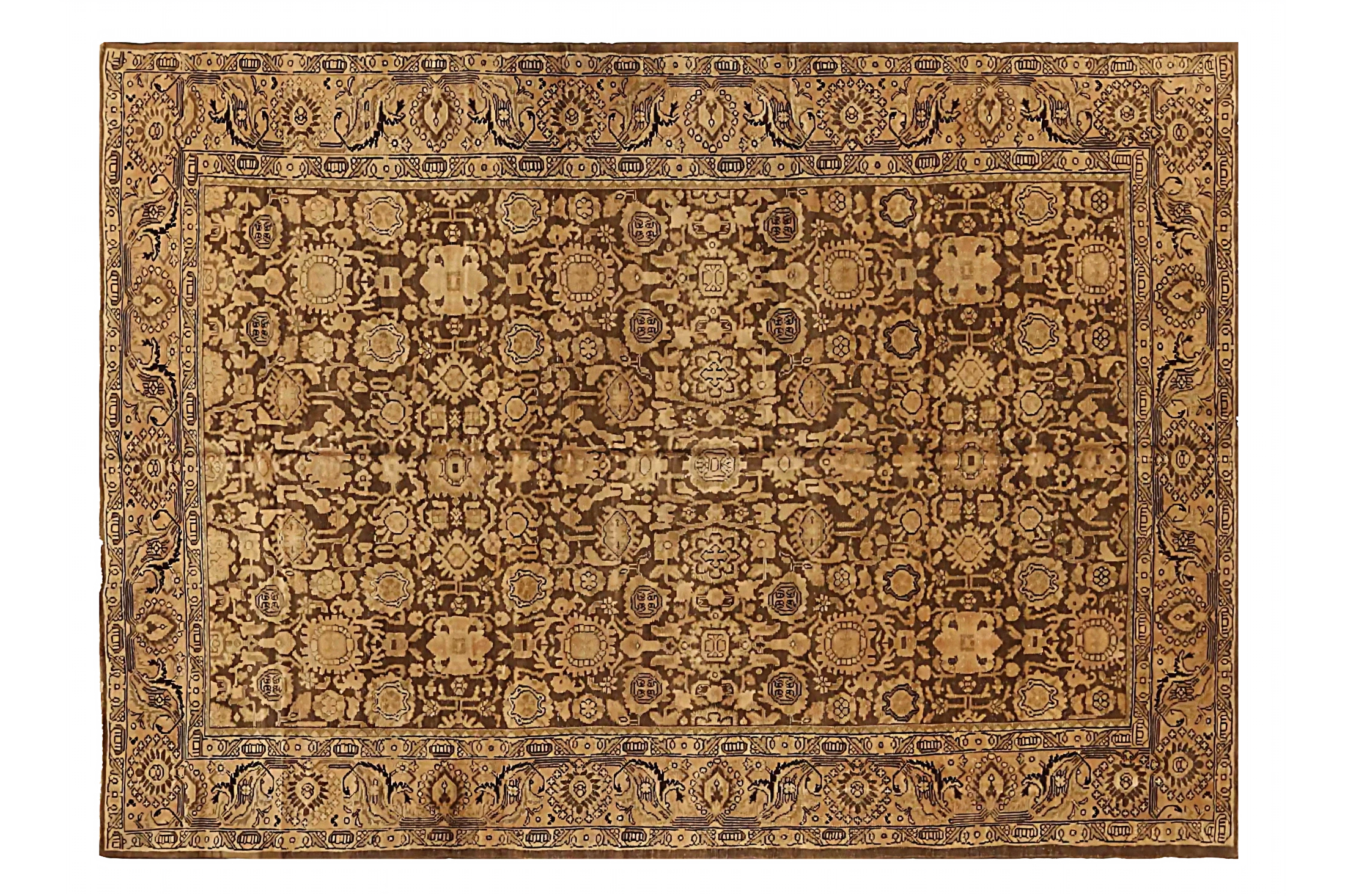 Antique Persian Malayer Transitional Rug 73254