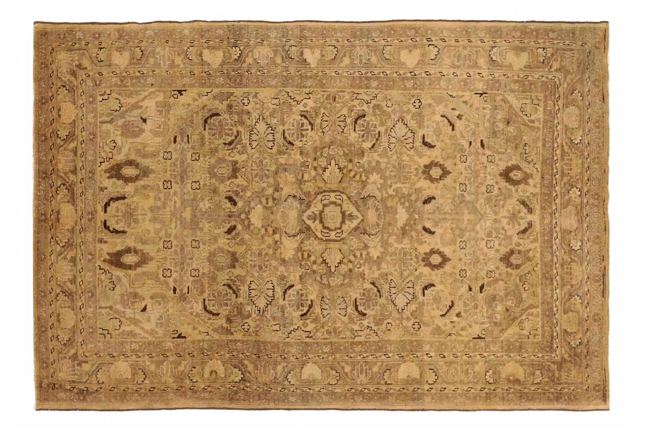 Antique Persian Hamadan Transitional Rug 73274