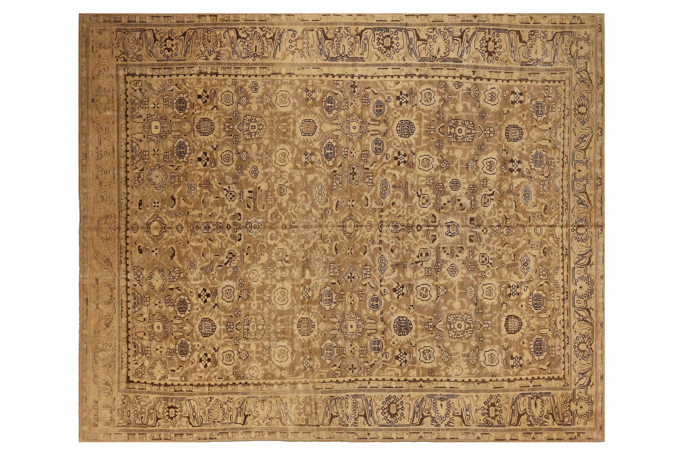 Antique Persian Malayer Transitional Rug 73283