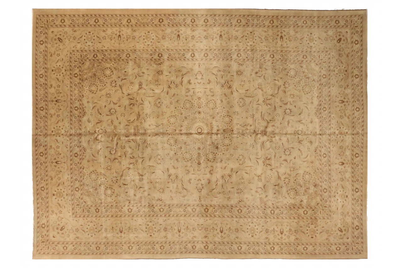 Antique Persian Kashan Transitional Rug 73292