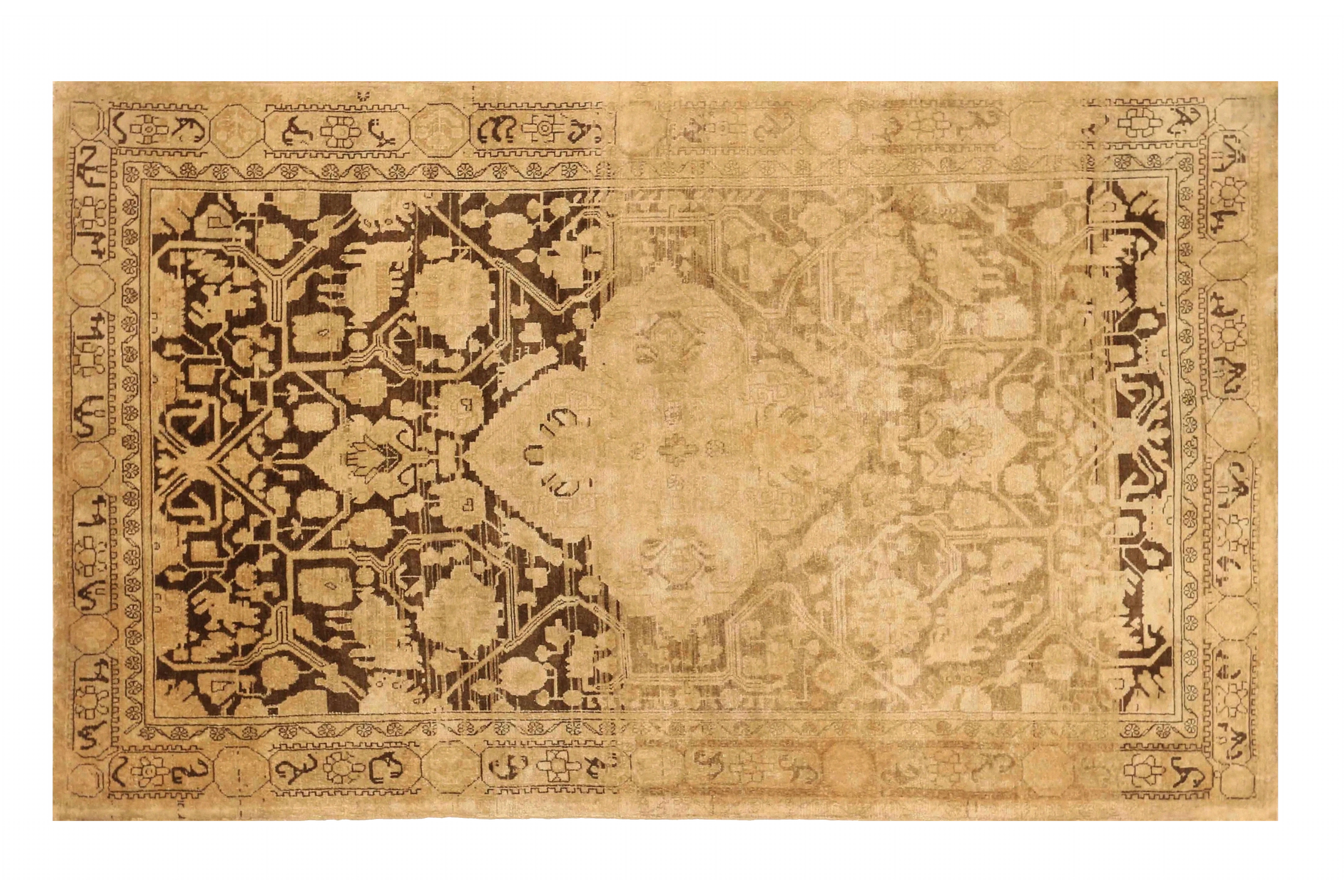 Antique Persian Hamadan Transitional Rug 73304