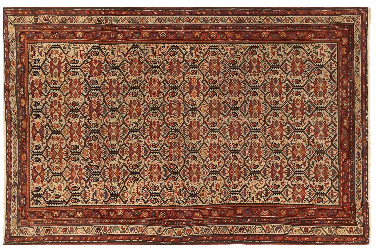 Antique Persian Malayer Traditional Rug 73326