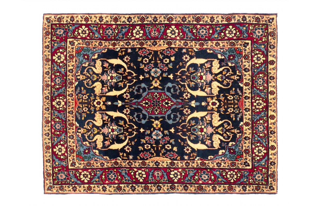 Antique Persian Tehran Traditional Rug 73353