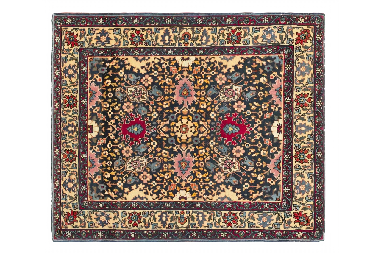 Antique Persian Tehran Traditional Rug 73354