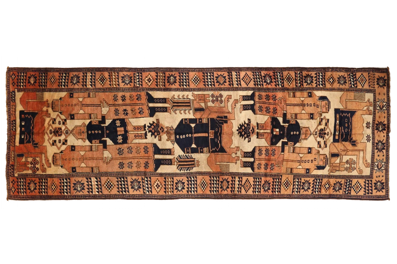 Antique Persian Gabbeh Traditional Rug 73369