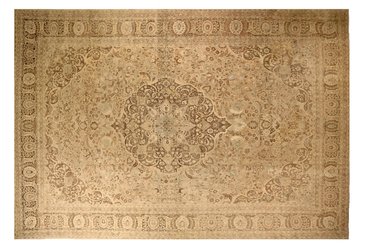 Antique Persian Tabriz Transitional Rug 73404