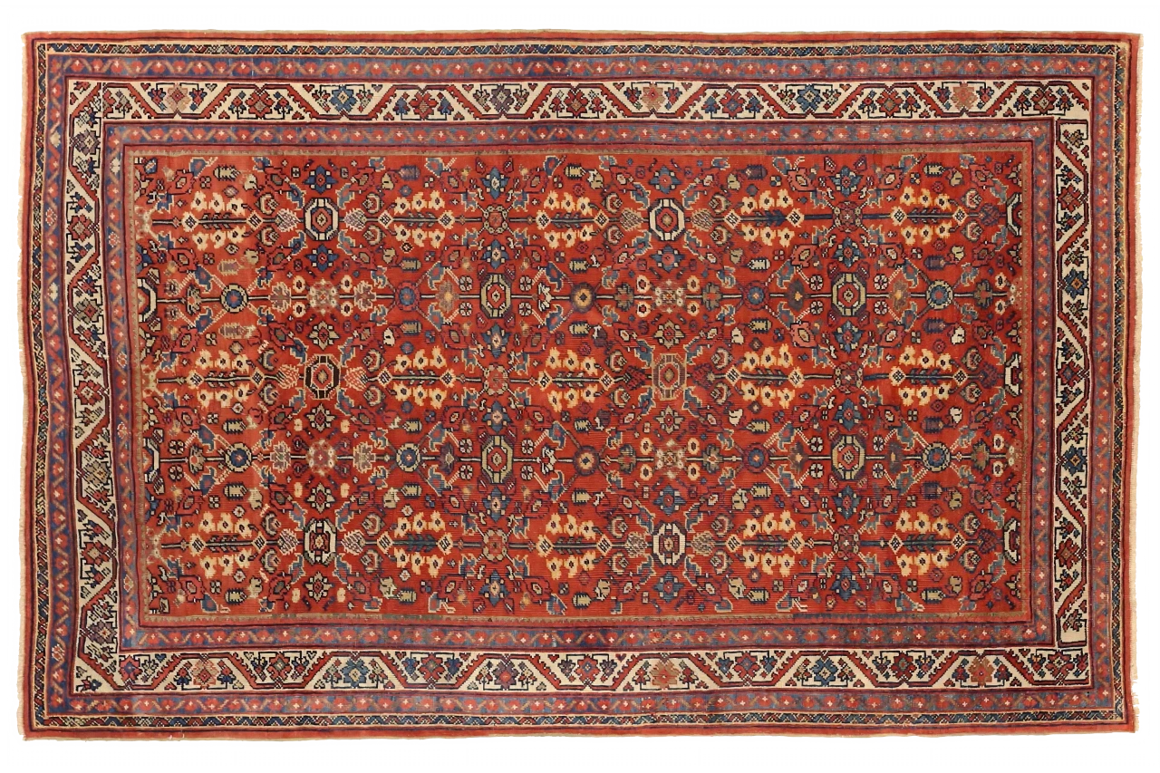 Antique Persian Farahan Traditional Rug 73413