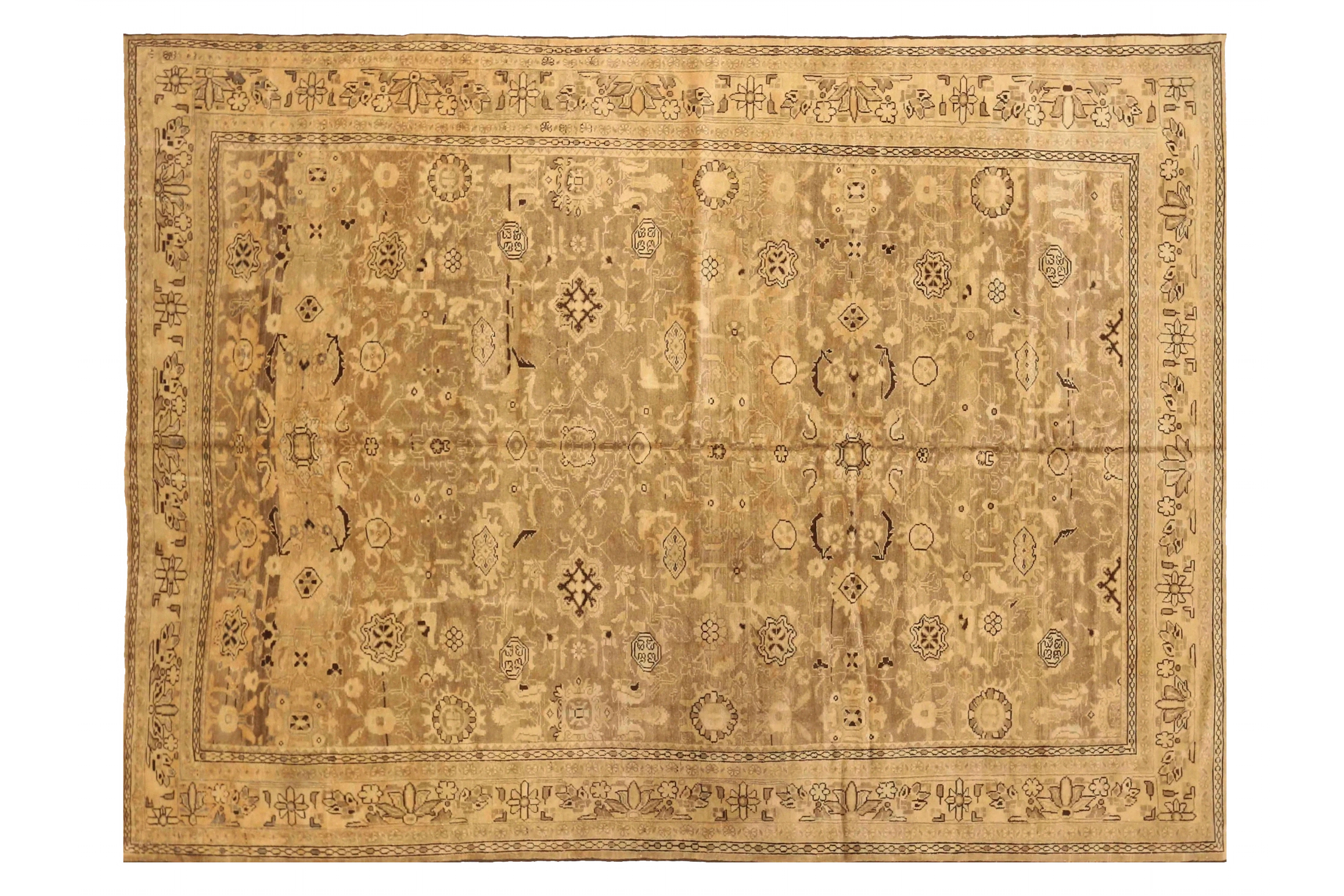 Antique Persian Malayer Transitional Rug 73427