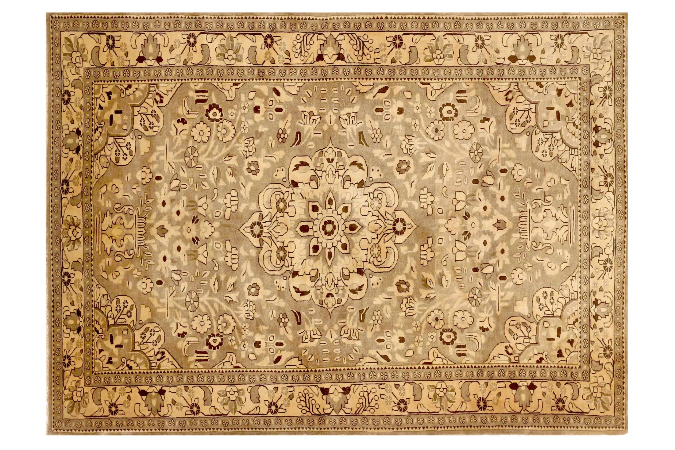 Antique Persian Malayer Traditional Rug 73434