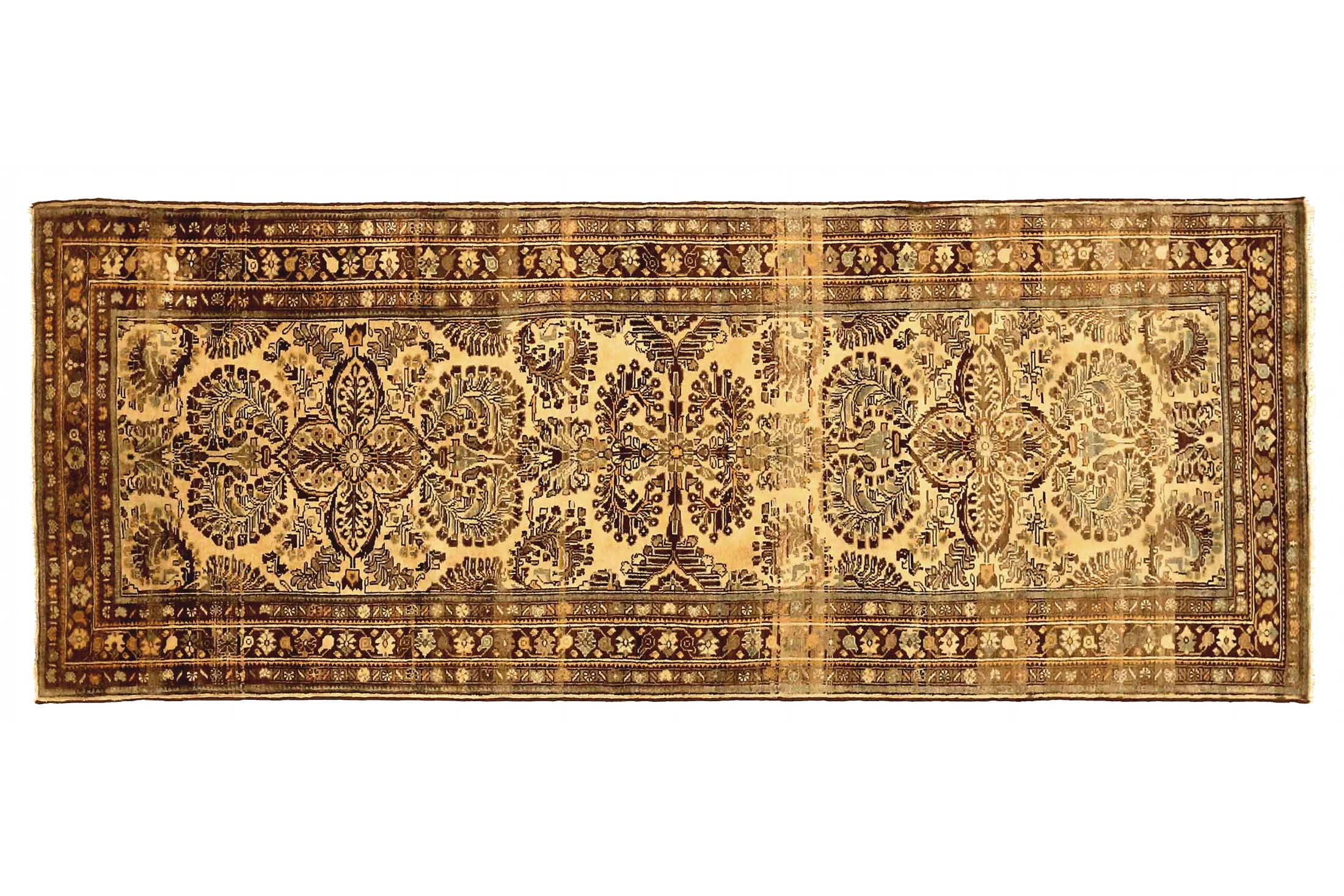 Antique Persian Malayer Transitional Rug 73441