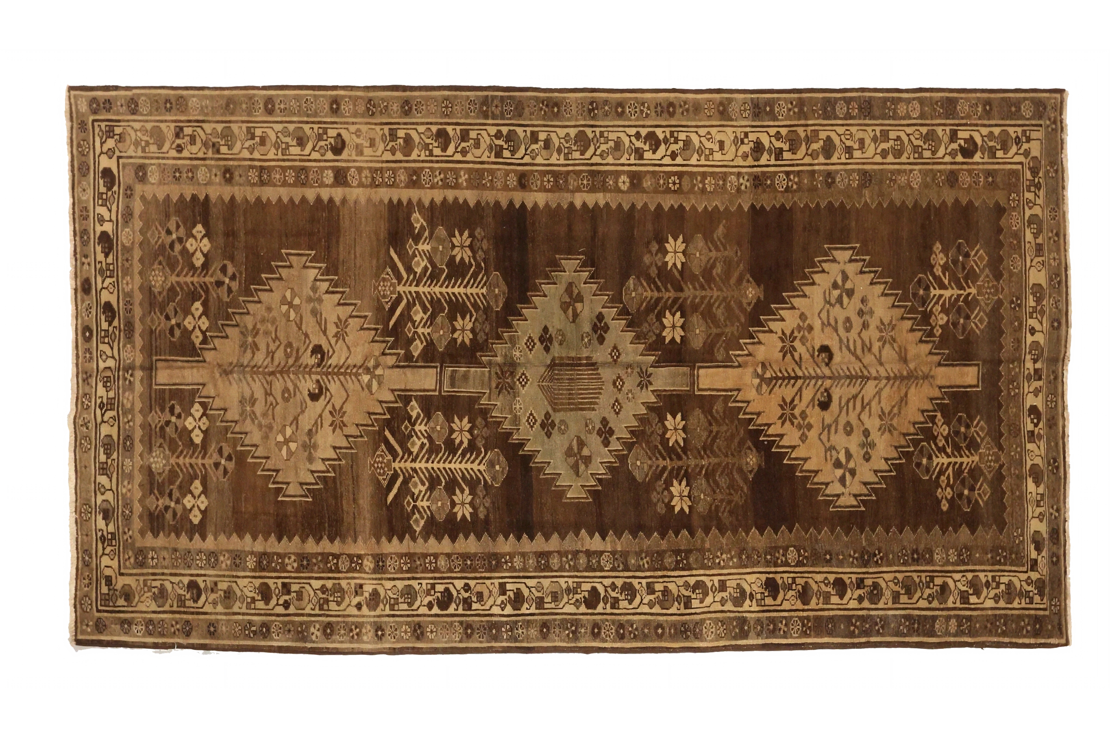 Antique Persian Malayer Traditional Rug 73450
