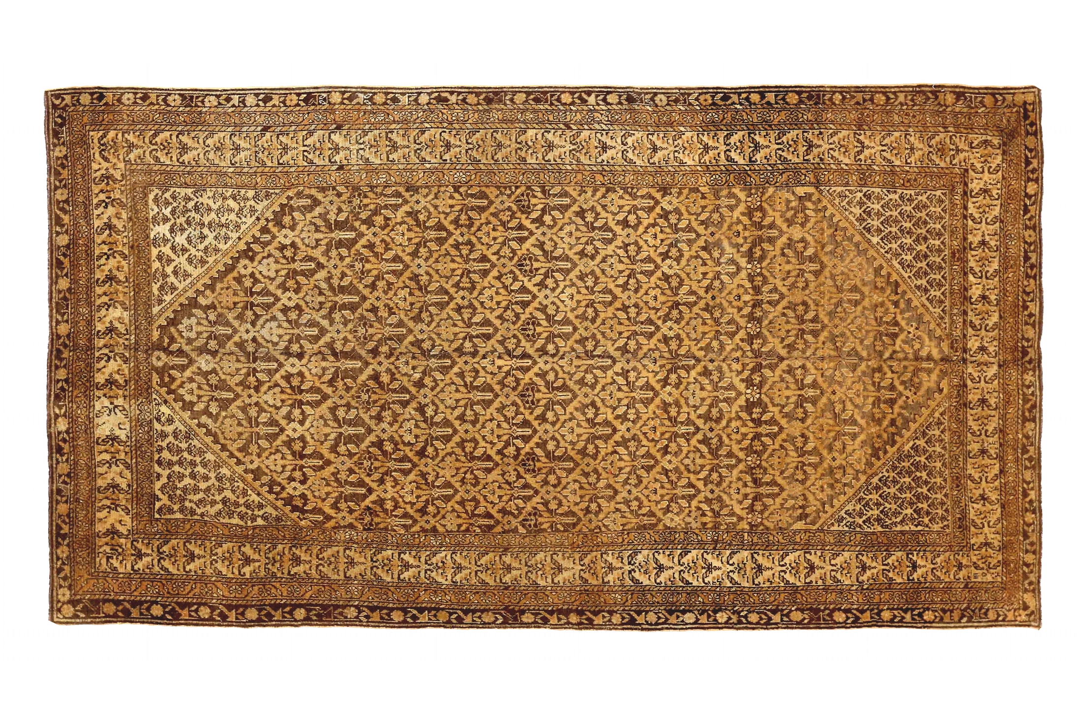 Antique Persian Bakhtiar Transitional Rug 73462