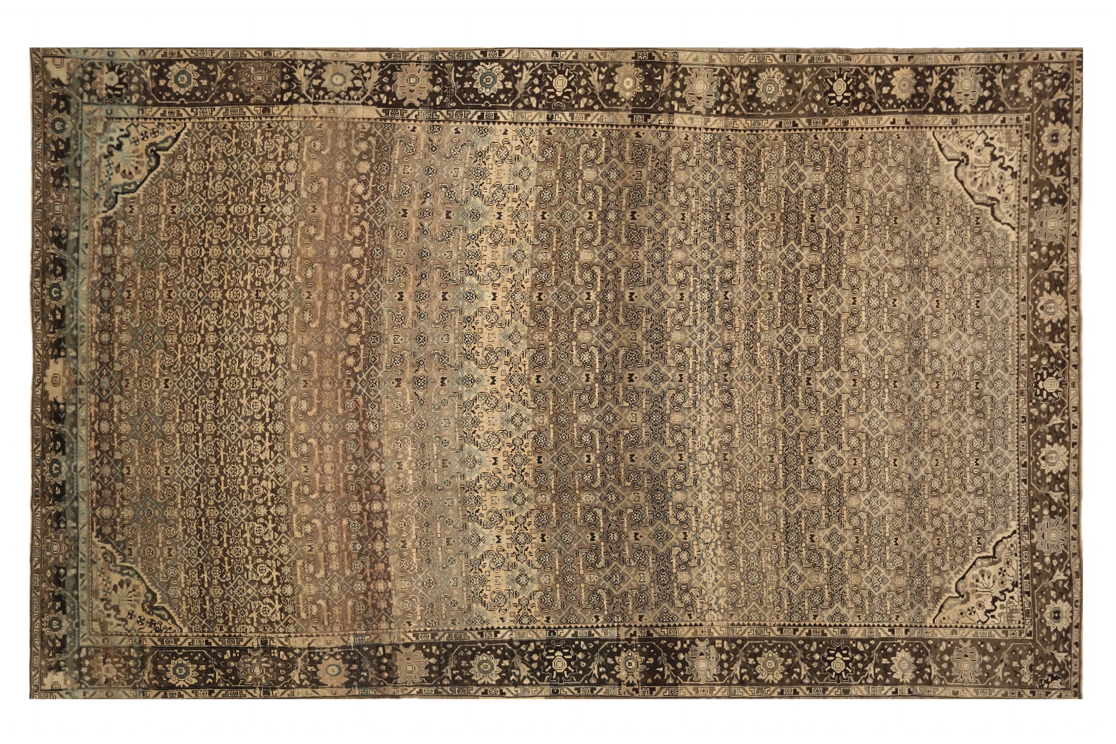 Antique Persian Malayer Transitional Rug 73493