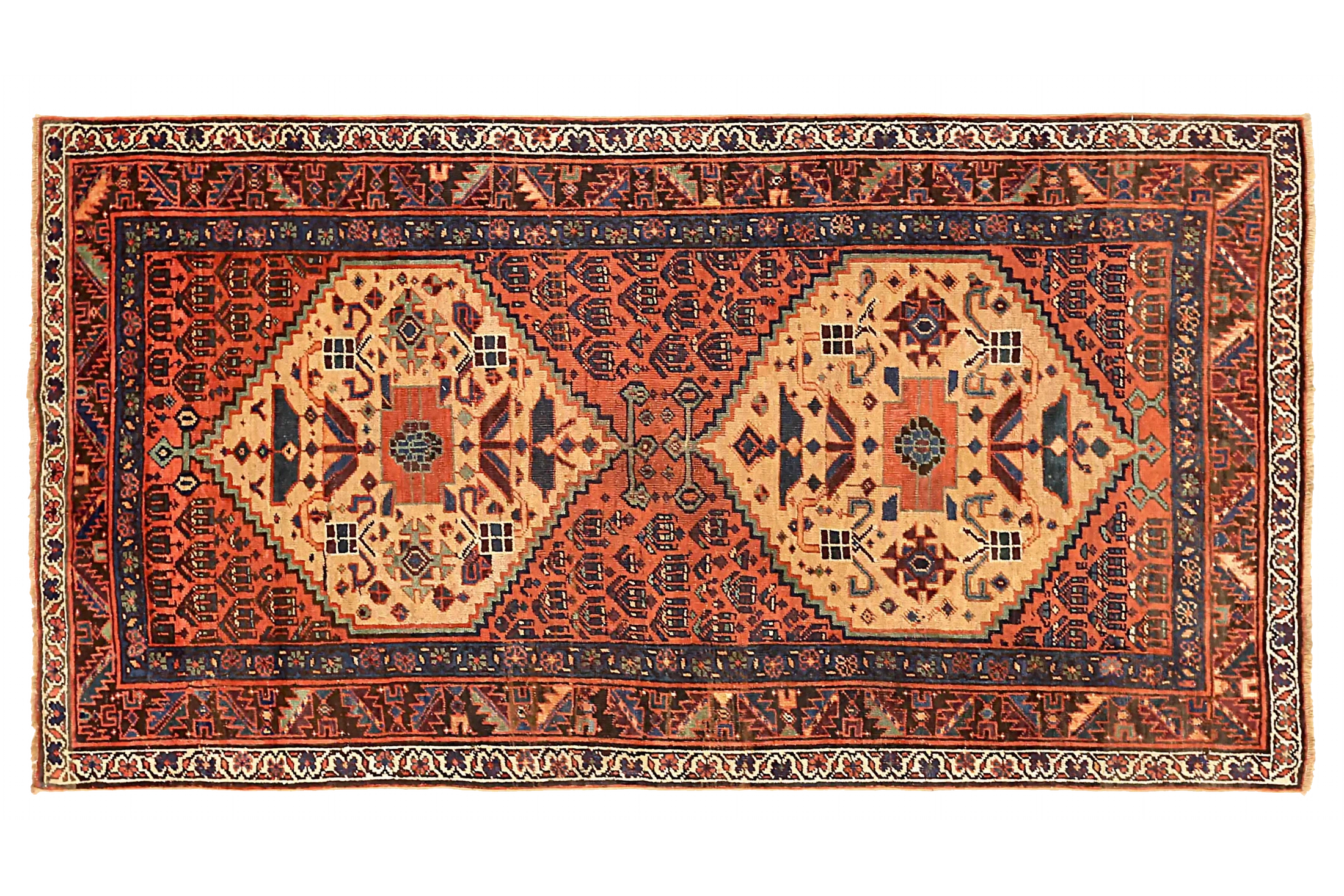Antique Persian Bijar Traditional Rug 73498