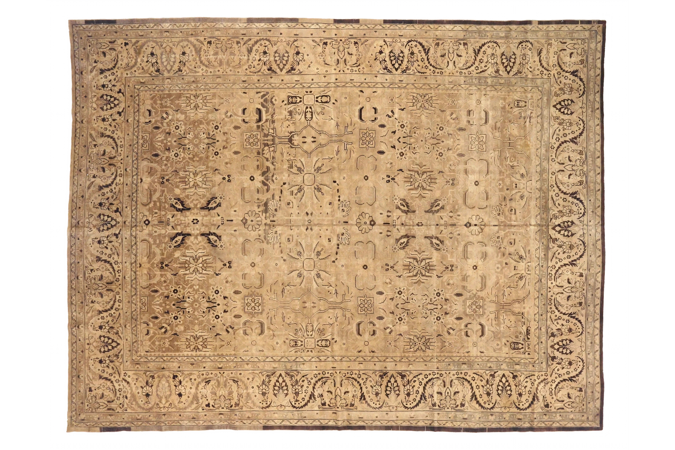 Antique Persian Malayer Transitional Rug 73499