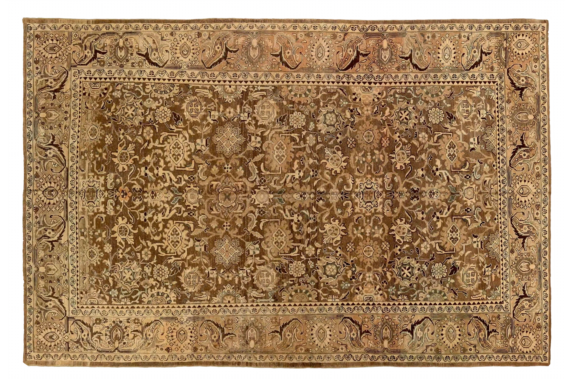 Antique Persian Malayer Traditional Rug 73506