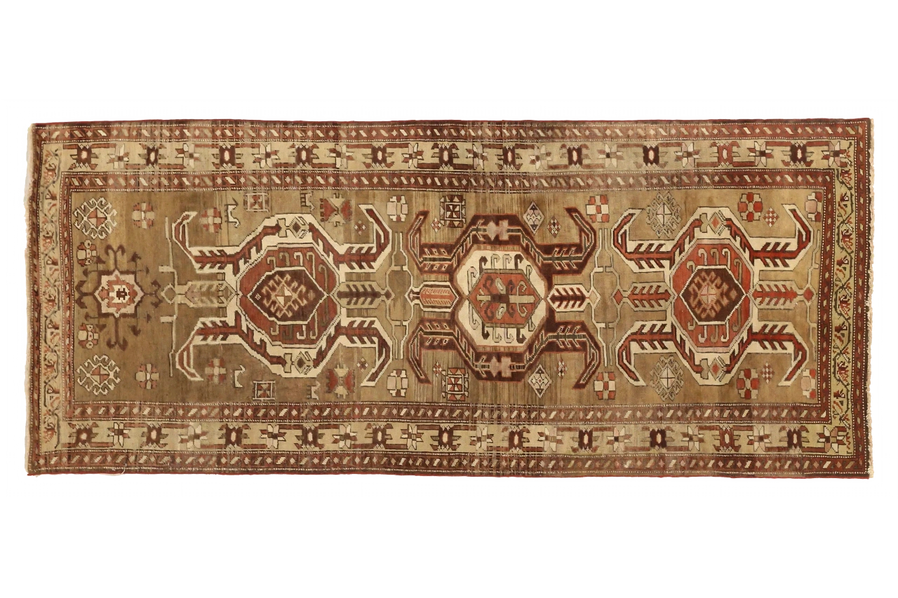 Antique Persian Azarbaijan Transitional Rug 73546