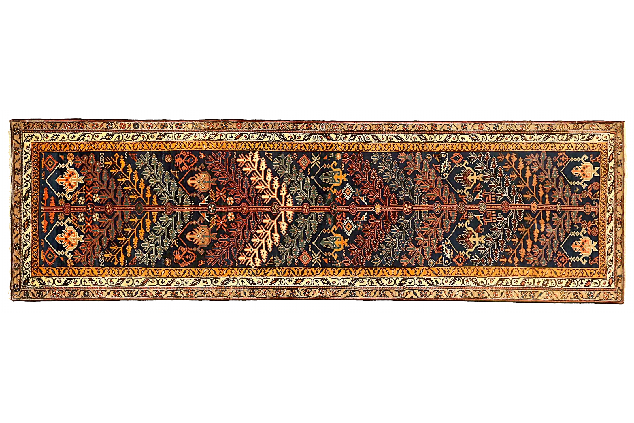 Antique Persian Malayer Traditional Rug 73560