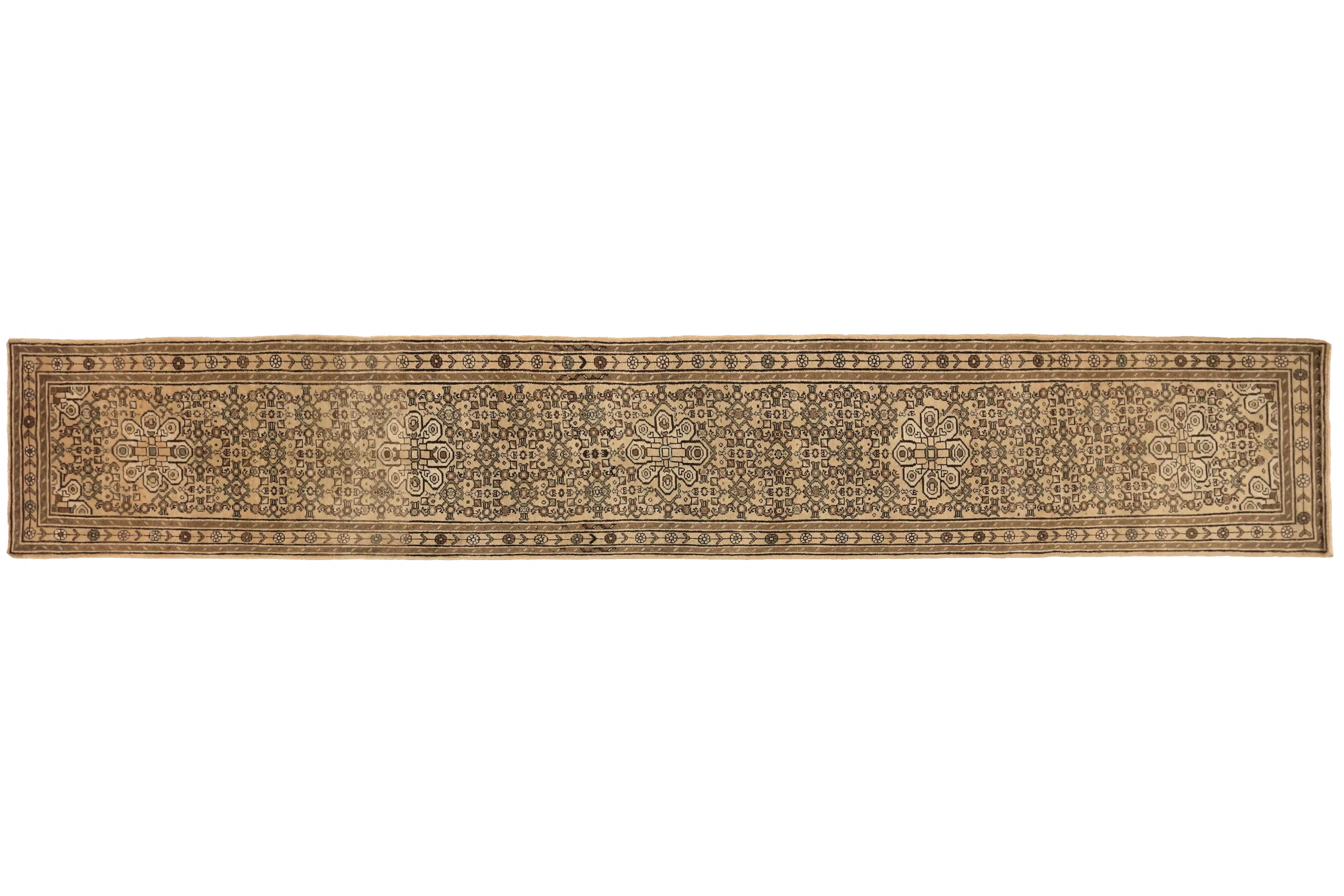 Antique Persian Malayer Transitional Rug 73567