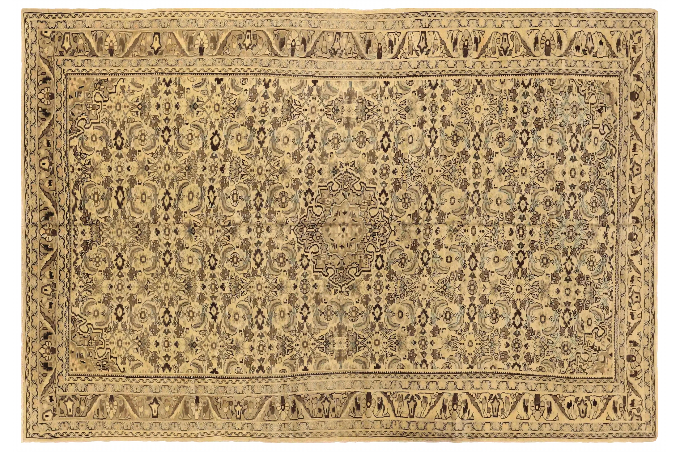 Antique Persian Malayer Transitional Rug 73573