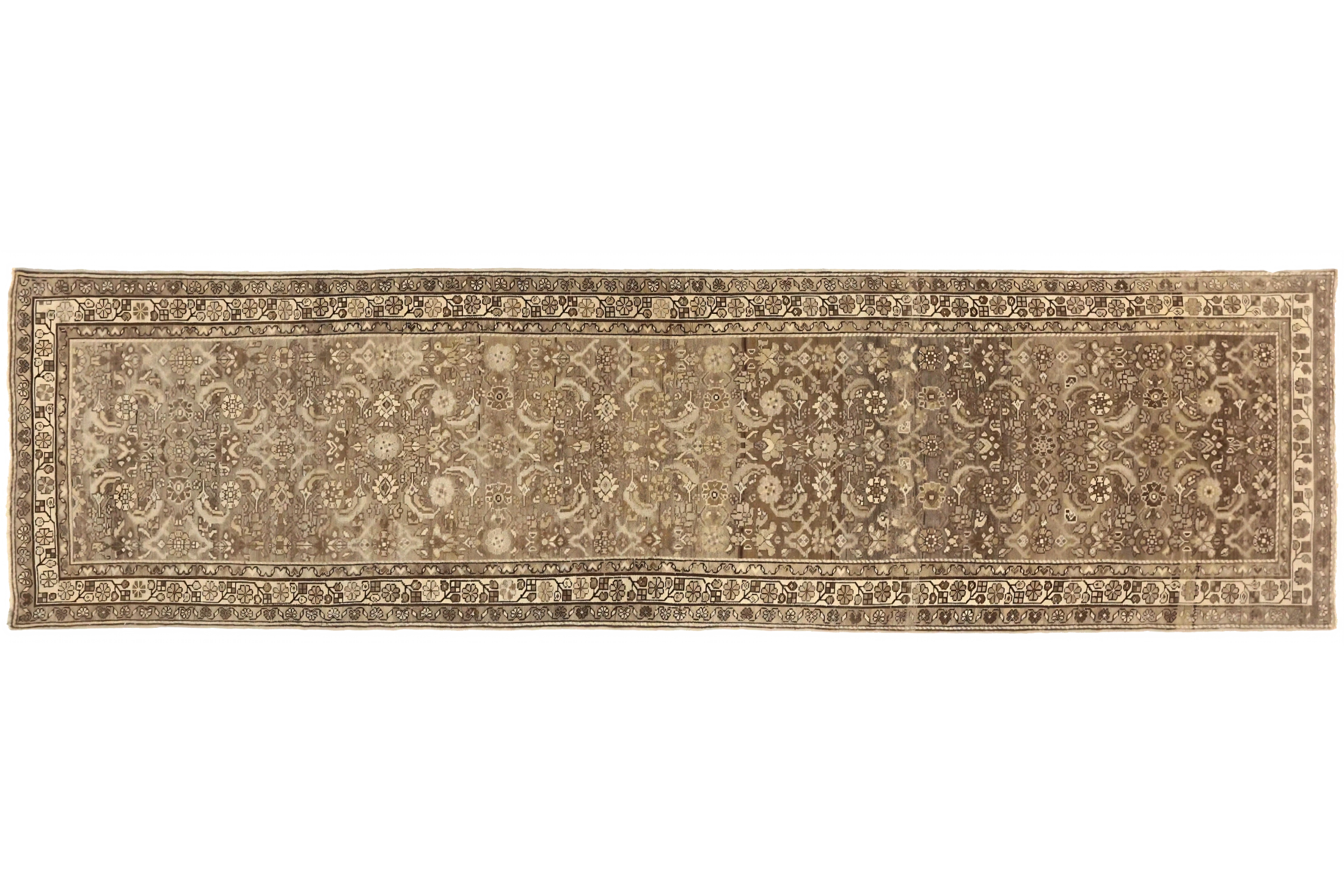 Antique Persian Hamadan Transitional Rug 73592