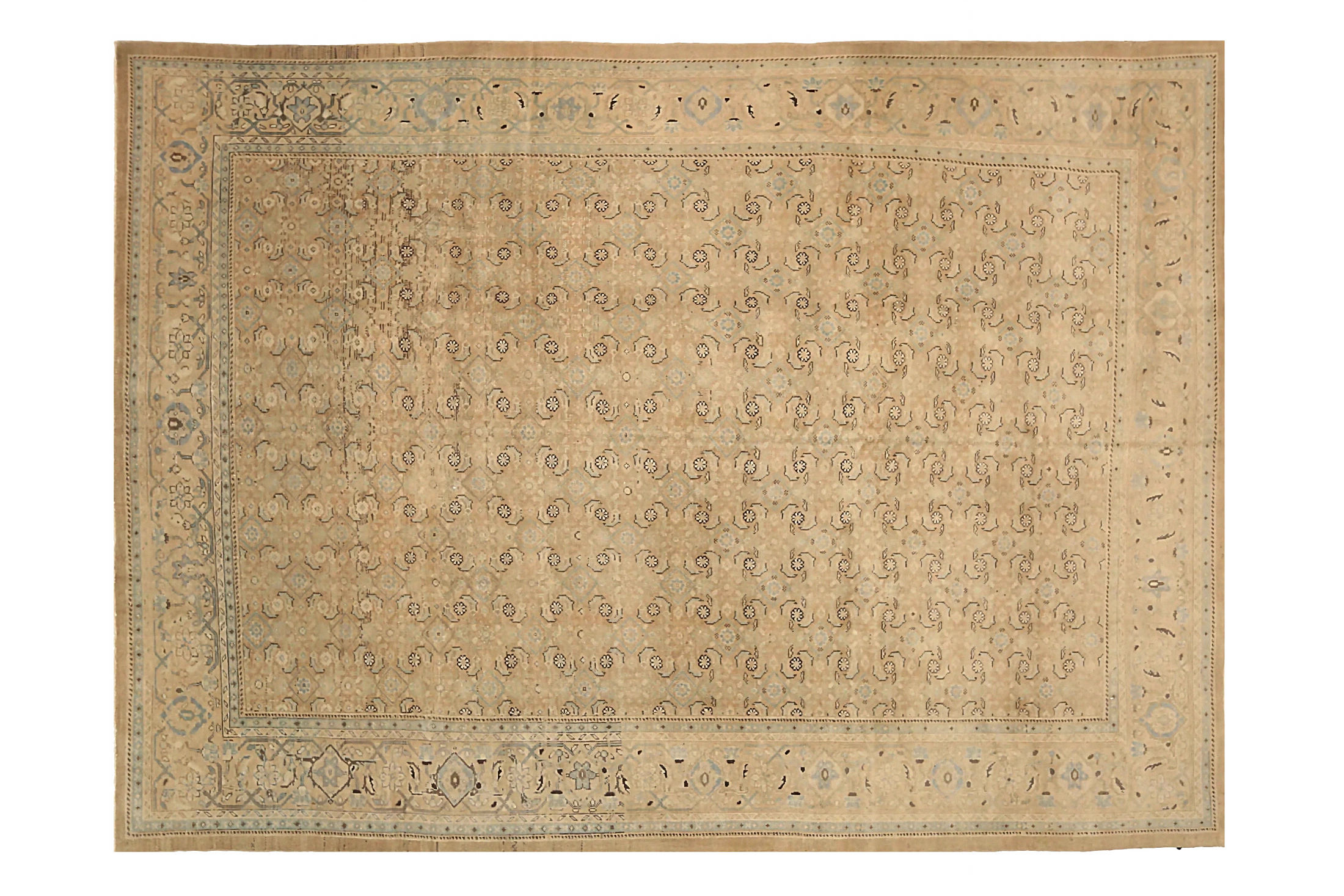 Antique Persian Mahal Transitional Rug 73624