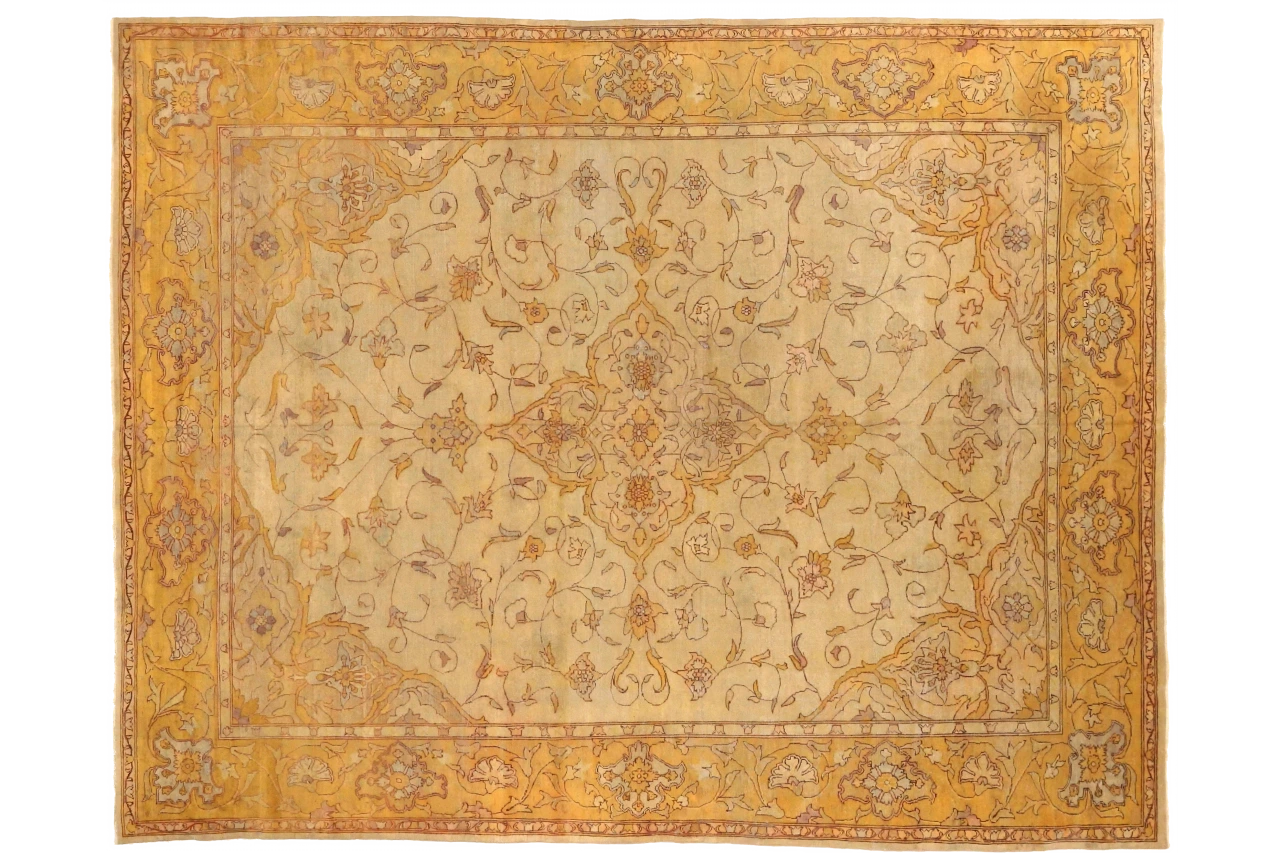 Antique India Agra Traditional Rug 73634