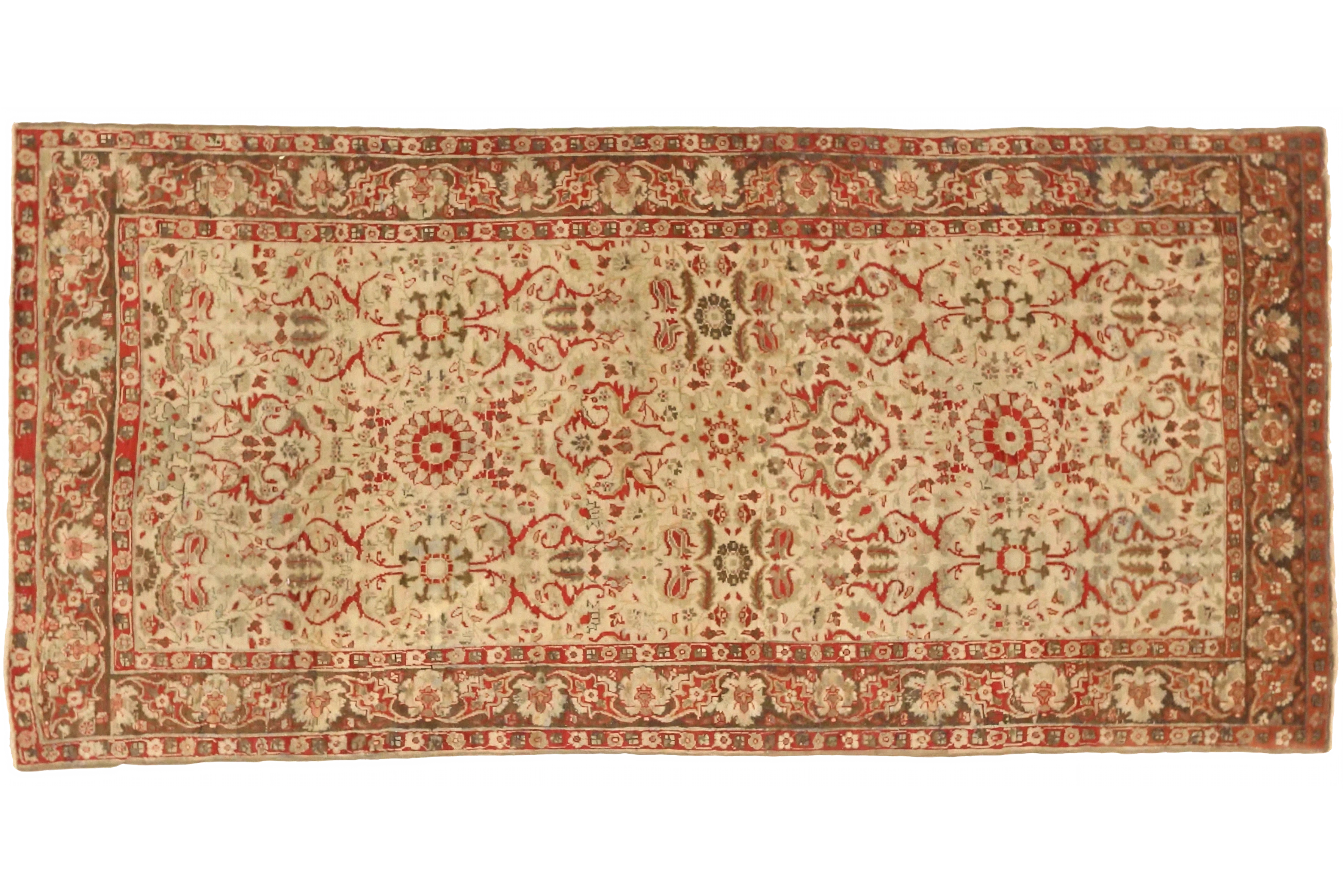 Antique India Agra Traditional Rug 73671