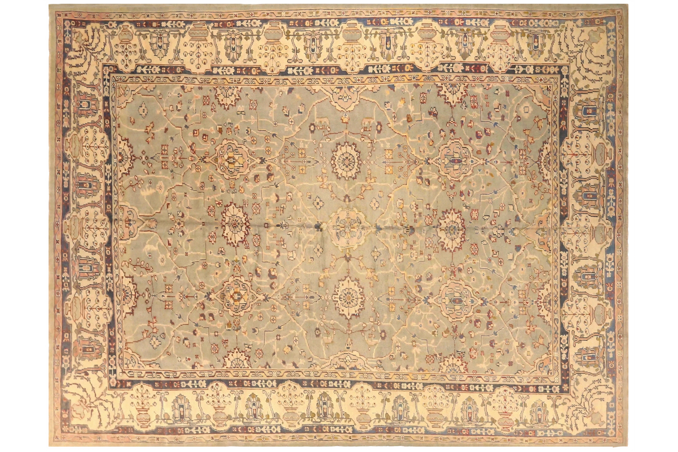 Antique Turkey Oushak Traditional Rug 73751