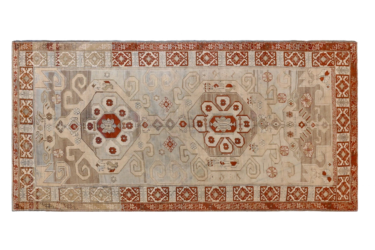 Antique Russia Ghafghaz Transitional Rug 73777