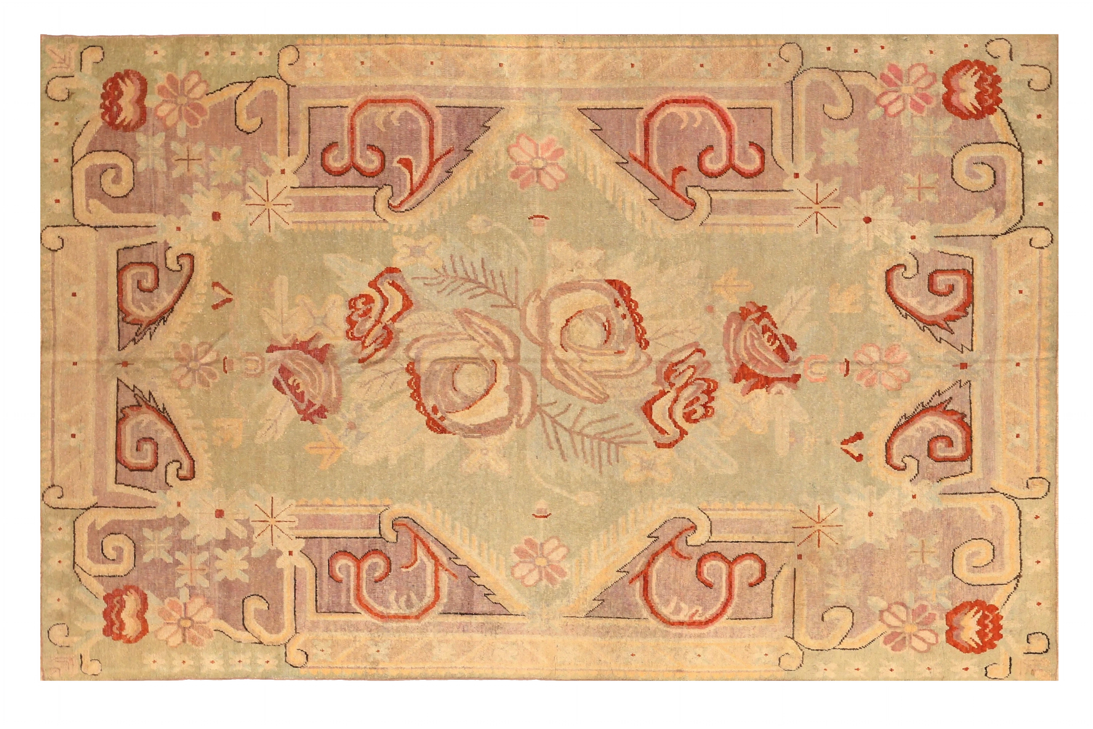 Antique Russia Khotan Transitional Rug 73800